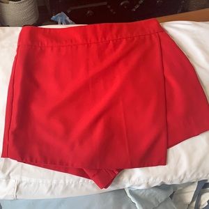 Red Forever21 Skort